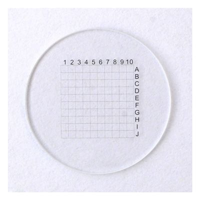 Lab Microscope Slides 20.4mm Optical Glass Eyepiece Reticle Microscope Slides Microscope Parts (Color : NO.963)