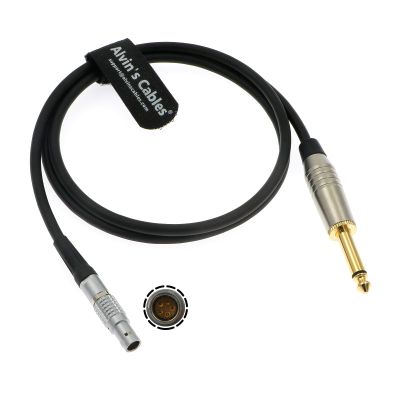 Timecode-Cable for Sound Devices 833 to Denecke TS-3 Slate 5 Pin Male to 1/4 Mono TS Time Code Bidirectional Cable 1M|39.7inches
