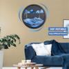 Dynamic Sand Art Picture 3D Creative Deep Sea Sandscape Living Room Decoration, 360 Rotate, Glass Crafts Solid Wood Frame, Relaxing Mood Home Office Work Decor, 44cm/17.3'' (Blue-black background) view 2