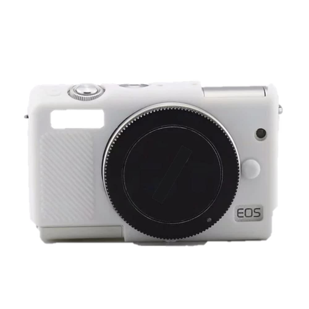 Camera Case Bag Soft Silicone White Shockproof Armor Skin Body Cover Protector for Canon EOS M100 camera