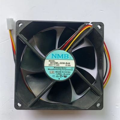 for 3610ML-05W-B49 Fan 24V 0.16A 9.2CM 3-wire/3-pin Cooling Fan