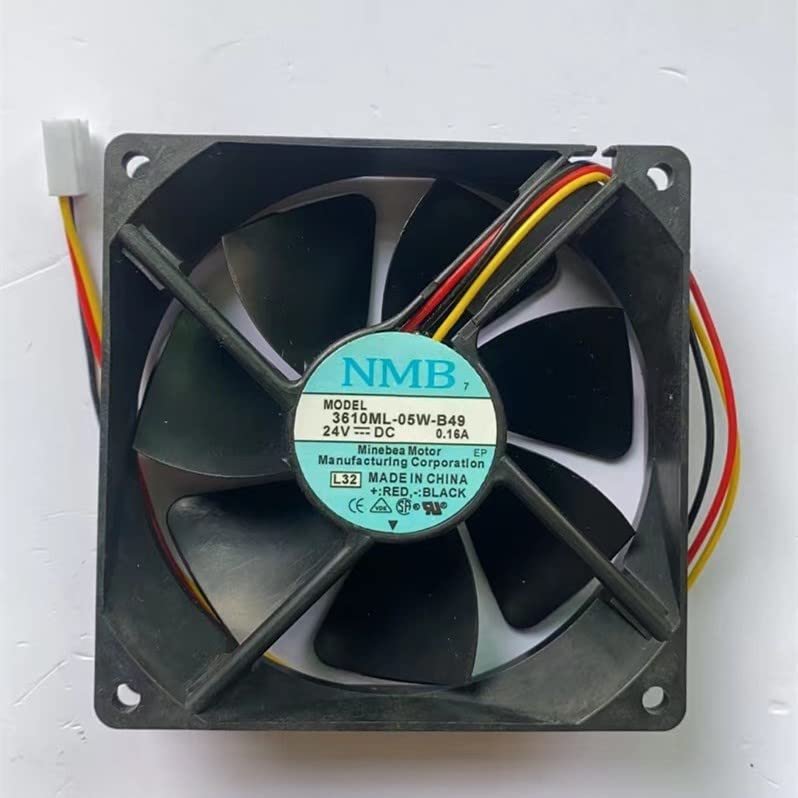 for 3610ML-05W-B49 Fan 24V 0.16A 9.2CM 3-wire/3-pin Cooling Fan