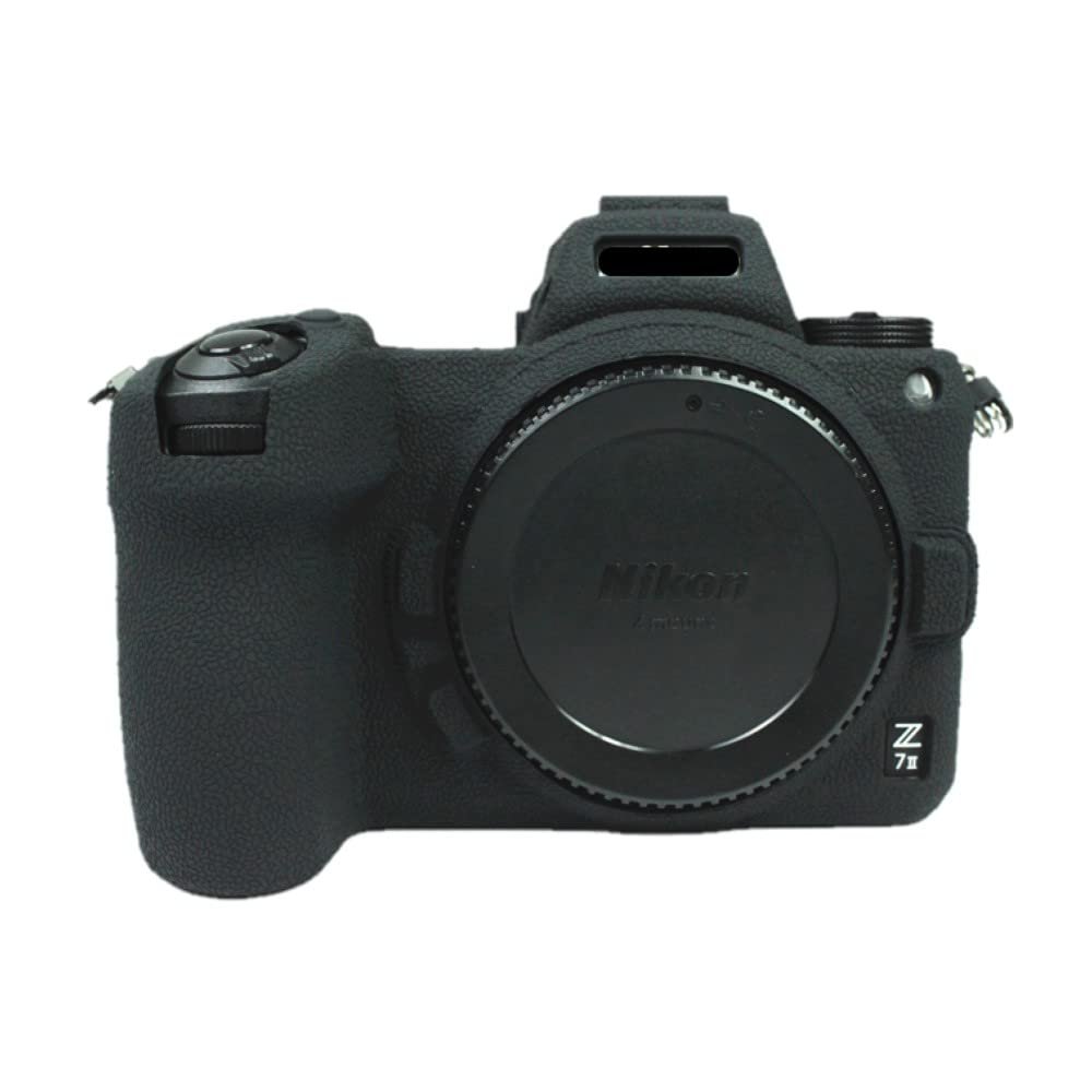 Camera Case Bag Black Soft Silicone Anti-Skid Texture Armor Skin Body Cover Protector for Nikon Z6 II Mirrorless Camera