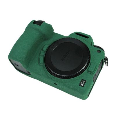 Camera Case Bag Green Soft Silicone Anti-Skid Texture Armor Skin Body Cover Protector for Nikon Z7 II Mirrorless Camera
