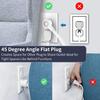 NTONPOWER 10 ft & 25 ft Extension Cord Bundle, 6 Outlet Power Strip with 4 USB Ports, Flat Plug, Overload Protection, Mountable, White view 4