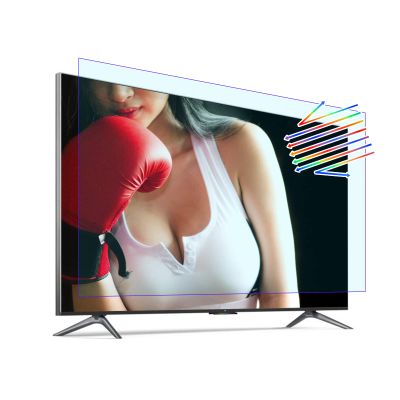 TYRHMY 55 Inch Anti Glare Film Tv Screen Protector, Anti Blue Light Tv Screen Protector for 55 Inch, Matte Material,55in 47.67inx26.85in