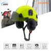 LOHASPRO Hard Hat Safety Helmet Arborist Forestry Helmet Garden Tree Cutting Logging Wood Chopping Chainsaw Work Construction Hardhat(L91 Lime Smoked +Earmuff) view 2