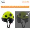 LOHASPRO Hard Hat Safety Helmet Arborist Forestry Helmet Garden Tree Cutting Logging Wood Chopping Chainsaw Work Construction Hardhat(L91 Lime Smoked +Earmuff) view 3