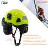 LOHASPRO Hard Hat Safety Helmet Arborist Forestry Helmet Garden Tree Cutting Logging Wood Chopping Chainsaw Work Construction Hardhat(L91 Lime Smoked +Earmuff) view 4