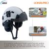 LOHASPRO Arborist Forestry Helmet Safety Hard Hat with Visor and Ear Muffs for Tree Service Logging Cutting Wood Chainsaw Helmet Garden Work Trimming Mowing(P91 White+Smoked Visor+Earmuff) view 2