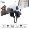 Hard Hat Safety Helmet with Visor and Ear Muffs,LOHASPRO Arborist Forestry Helmet Garden Tree Cutting Logging Wood Chopping Chainsaw Work Construction Hardhat(L91 White+Smoked Visor+Earmuff) view 2