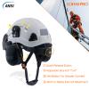 Hard Hat Safety Helmet with Visor and Ear Muffs,LOHASPRO Arborist Forestry Helmet Garden Tree Cutting Logging Wood Chopping Chainsaw Work Construction Hardhat(L91 White+Smoked Visor+Earmuff) view 4