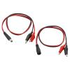 MECCANIXITY DC Male Female Jack to Alligator Clip Power Cable Connector Adapter Pigtail Wire for CCTV Camera, 5.5mm x 2.1mm, Pack of 2 view 1