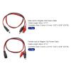 MECCANIXITY DC Male Female Jack to Alligator Clip Power Cable Connector Adapter Pigtail Wire for CCTV Camera, 5.5mm x 2.1mm, Pack of 2 view 2