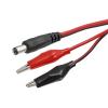 MECCANIXITY DC Male Female Jack to Alligator Clip Power Cable Connector Adapter Pigtail Wire for CCTV Camera, 5.5mm x 2.1mm, Pack of 2 view 3