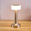 Leroxo Portable LED Table Lamp, 3 Color Touch Control Rechargeable, 3-Levels Brightness, Silver view 1