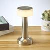 Leroxo Portable LED Table Lamp, 3 Color Touch Control Rechargeable, 3-Levels Brightness, Silver view 3