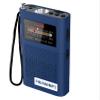 Portable Backlit AM/FM Radio MP3 Player Pocket Transistor with Flashlight 2200mah Battery Operated, Long Antenna Best Reception, Powered Replaceable,Bass,TF Card Player,Easy Tuning at Night(Blue) view 1