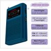 Portable Backlit AM/FM Radio MP3 Player Pocket Transistor with Flashlight 2200mah Battery Operated, Long Antenna Best Reception, Powered Replaceable,Bass,TF Card Player,Easy Tuning at Night(Blue) view 2