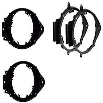 2 Pair 6" 6.5" 6.75" Inch F+R Car Door Speaker Install Adapter Mount Bracket Plates -Made for Chevrolet: 2015-2022 Colorado, 2015-2022 Suburban;; Made for GMC: 2014-2022 Sierra 1500 + More