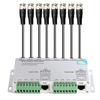 BeElion 8 Channels CCTV Security Camera HD 720P/1080P Passive Video Balun Transceiver, RJ45 BNC UTP Cable Video Transmission for CCTV Surveillance Camera DVR(Aluminium Alloy Shell) view 1