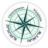 Chincoteague Virginia 2-Inch Vinyl Decal Sticker Latitude Longitude Compass Design view 1