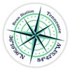 Bean Station Tennessee 2-Inch Vinyl Decal Sticker Latitude Longitude Compass Design view 1