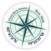Great Neck Estates New York 2-Inch Vinyl Decal Sticker Latitude Longitude Compass Design view 1