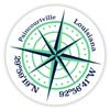 Paincourtville Louisiana 2-Inch Vinyl Decal Sticker Latitude Longitude Compass Design view 1