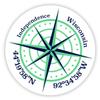 Independence Wisconsin 2-Inch Vinyl Decal Sticker Latitude Longitude Compass Design view 1