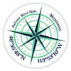 Helena West Side Montana 2-Inch Vinyl Decal Sticker Latitude Longitude Compass Design view 1
