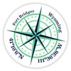 Fort Bridger Wyoming 2-Inch Vinyl Decal Sticker Latitude Longitude Compass Design view 1