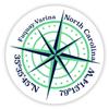 Fuquay-Varina North Carolina 2-Inch Vinyl Decal Sticker Latitude Longitude Compass Design view 1