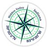 Hidden Valley Indiana 2-Inch Vinyl Decal Sticker Latitude Longitude Compass Design view 1