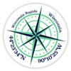 Wisconsin Rapids Wisconsin 2-Inch Vinyl Decal Sticker Latitude Longitude Compass Design view 1
