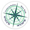 Croton-on-Hudson New York 2-Inch Vinyl Decal Sticker Latitude Longitude Compass Design view 1
