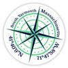 South Yarmouth Massachusetts 2-Inch Vinyl Decal Sticker Latitude Longitude Compass Design view 1