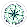 Elizabethtown North Carolina 2-Inch Vinyl Decal Sticker Latitude Longitude Compass Design view 1