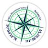 Oljato-Monument Valley Arizona 2-Inch Vinyl Decal Sticker Latitude Longitude Compass Design view 1