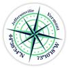 Jeffersonville Vermont 2-Inch Vinyl Decal Sticker Latitude Longitude Compass Design view 1