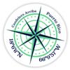 Candelero Arriba Puerto Rico 2-Inch Vinyl Decal Sticker Latitude Longitude Compass Design view 1