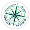 Stone Mountain Georgia 2-Inch Vinyl Decal Sticker Latitude Longitude Compass Design view 1