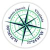 Benns Church Virginia 2-Inch Vinyl Decal Sticker Latitude Longitude Compass Design view 1