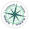 Greenbackville Virginia 2-Inch Vinyl Decal Sticker Latitude Longitude Compass Design view 1