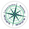Seneca Gardens Kentucky 2-Inch Vinyl Decal Sticker Latitude Longitude Compass Design view 1