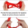 Geekria Silicone Speaker Case Cover Compatible with JBL Flip 6 Case, Protective Waterproof Soft Skin, Replacement Speakers Travel Carrying Case with Shoulder Strap (Red) view 3