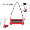 Geekria Silicone Speaker Case Cover Compatible with JBL Flip 6 Case, Protective Waterproof Soft Skin, Replacement Speakers Travel Carrying Case with Shoulder Strap (Red) view 4