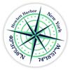 Hewlett Harbor New York 2-Inch Vinyl Decal Sticker Latitude Longitude Compass Design view 1
