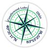 Candlewood Lake Ohio 2-Inch Vinyl Decal Sticker Latitude Longitude Compass Design view 1