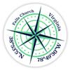 Falls Church Virginia 2-Inch Vinyl Decal Sticker Latitude Longitude Compass Design view 1